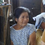 Matilde, a widow, waits for her water filter.